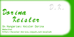 dorina keisler business card